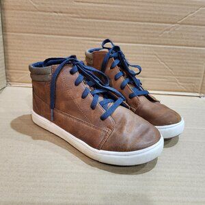 Size 3 Boys Brown Sneakers